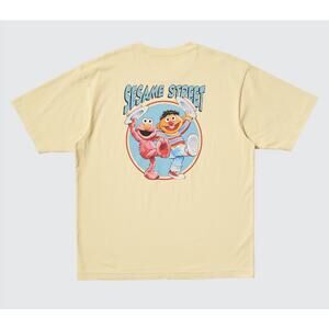 Uniqlo x Sesame Street Elmo Ernie UT Graphic T-Shirt in Yellow